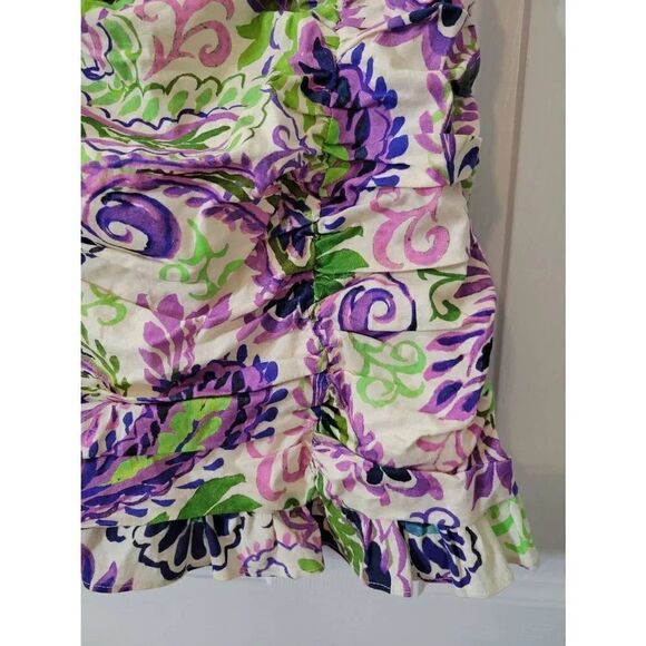 Zara Printed Draped Mini Dress M NWT - Picture 7 of 9